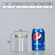Aluminium Gold Deckel Haustier Plastik Flasche Lebensmittelqualität versiegelt Dose transparent runde Mund Snack Keks Verpackung Eimer 5,5*8,5 cm16 g Aluminium Gold Deckel 1098
