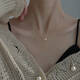 Laomiao 925 sterling silver necklace for women 2025 new style design niche light luxury butterfly clavicle necklace jewelry butterfly necklace - gold