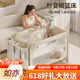 ULOP (ULOP) Krippe bewegbares Spleißbett Multifunktionsklappkrippe mit Windel Tisch Moskitonetz Schlafartefakt Babybett Babyversorgungen Neugeborene Geschenkgeschenk-Cradle Shaker Multifunktional Crib 0-3 Jahre altes Alter Kokosnusspalmenpolster