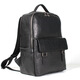 NOSSKISS International Luxury Brand Men's Genuine Leather Large Backpack Head Layer Cowhide Square Backpack Men's Father's Day Gift Black