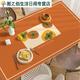 Green dyed table mats, coffee table tablecloths, waterproof and oil-proof dining table mats, TV cabinets, books, anti-fouling household leather oval, Daji Dali, you can contact customer service, no refunds, no exchanges