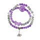 Natural Amethyst Love Armband graues Mondlicht Doppelkreis weißer Kristall Citrin Armband Anhänger Chinesisches Valentinstag Geschenk Z1392 Amethyst Grey Moonlight Doppelkreis [mit Zertifikat
