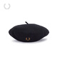 Fred Perry Men's Woolen Painter Hat 2025 Autumn New British Retro Literary Pumpkin Hat Beret BKX/Black One Size