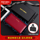 Women's Long Wallet Women's 2025 New Fashion Large Capacity Head Layer Cowhide Wallet Double Zipper Genuine Leather Clutch Burgundy-Single Zipper (Top Cowhide) Anti-theft Brush