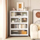 Bookcase de estantería para niños Gabinete de almacenamiento de puertas de acero de acero Gabinete de almacenamiento de múltiples capas Sala de estar Bedroom Sun Panel Gabinete Bookshelf White 5 Puertas - Altura 1695* Ancho 600 mm - Puerta de arco