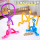 Glowing ever-changing robot cartoon giraffe stretch toy telescopic light-emitting interactive children's parent-child puzzle ever-changing telescopic giraffe 1 pack random color