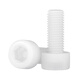 Tianzhuo Hardware insulation flame retardant nylon plastic plastic hexagon socket screw cup head screw bolt M3M4M5M6M8M10M12mm M3*4 50 pieces white