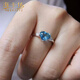 HEEKAIYI 1.845 carat aquamarine ring aquamarine heart of the ocean color beauty selection 1.8 carat Santa Maria aquamarine