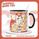 Sanqihu Comic Peripheraler Keramik Tasse Tianlu ditiert Kaninchen Ye Ventilator Wasser Tasse Paar Kaffeetasse Frühstück Milch Tasse Weiß - My3524 Exquisite Tasse Single Cup Style Style