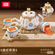 
LOZ Lizhi LOZ Cantonese morning tea building blocks food dessert chicken feet simulation boy and girl assemble toy model Dragon Boat Festival 1391/Food platter