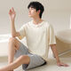 Meng Xinsheng Pure Cotton Short Sleeve Shorts Herren-Heimkleidung für Sommer tragbare antibakterielle Feuchtigkeitsabsorbing und Wunden kann außerhalb des Traum-Kurzarm-Sets von OMM13601 L getragen werden