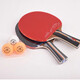 Crazy God 3-Sterne-Tischtennis Schläger 2 Eins, zwei Drei-Sterne-Langgang Horizontaler Schuss KS3882 Kurzhandliger Schuss doppelseitiger Rückwärtskleber 3 Sterne Straight Shot 2 Short Griff (KS3886)