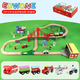 Edwone70p Buchenzug Zugauto Kinderspielzeug kleiner Zug Zugspielzeug Toys Holzspielzeug 80p Bergbau Abenteuer + Farbbox E21A12