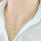 Yingtang Lao Phoenix 999 Necklace Gold Necklace Women's Pendant 2024 New Gold Light Luxury Clavicle Chain Birthday Gift New Love Lao Fengxiang Quality