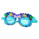 Summer new children's swimming goggles HD anti-fog, comfortable and cute, cartoon flat waterproof swimming goggles for boys and girls, love blue, flat