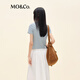 MO / CO. [Série active] T-shirt à manches courtes 2025 Nouveau produit automne, cou rond à épaule