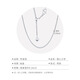 Mengjinyuan Platinum Necklace PT950 Sweetheart's Love Platinum Clavicle Chain Sweater Chain as a Gift for Girlfriend Chain Length 48cm Weight Approximately 7.25g