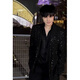 An Chuxia's starry shoulder pads, trendy men's high-end suit, engagement wear, black evening dress, a complete set of casual suit jackets, three-piece suit, black suit + black shirt + black XL recommended 170-178c130-145Jin Jin equals 0.5 kg
