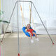 Baby Sprungstuhl Sprungstuhl Kinder Kinder Home Swing Fitness Early Education Spielzeug Jungen und Mädchen mit Babys Bounce Stuhl + American Blue Swing + Edelstahlunterstützung