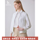 哈吉斯运动短款夹克女士白色宽松轻薄外套 蓝色 XS 155/80A