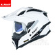 LS2 Carbon Faser Offroad-Zughelm-Motorradhelm-Motorrad-Motorrad Full-Helm Full Helm Vier Jahreszeiten atmungsaktive Doppellinsen MX701 Glasfasermodell-weißer Sommer-Eis-Seidenkopfabdeckung XXL (vorgeschlagen 60-61 cm)