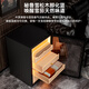 FUKE 60C cigar cabinet compressor constant temperature and humidity cigar cabinet ammonia removal WIFI remote control natural cedar wood shelf fingerprint lock energy-saving frequency conversion air-cooled household cigar cabinet 60C cedar wood liner wake-up egg box model