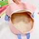 Kindergarten Kinderschule Grundschule Grundschüler Erste Klasse Mädchen Modebriefkontrast Farb Rucksack Leichtes Boy-Rucksack HSD-8025# Blue Rucksack + Anhänger