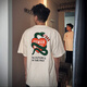 Haidiluo Année de serpent japonais T-shirt à manches courtes JJ Lin Men et femmes T-shirt T-shirt printemps et été 3937 Black S