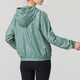 Under Armor (UNDERARMOUR) women's top 2025 spring new Rival sportswear breathable fashion hooded outdoor woven jacket jacket 1382698-348 S
