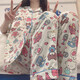 [Hot three-piece set] Pajamas for women ins style cartoon pajamas dormitory can wear home clothes suit autumn set WZL1479 [High quality three-piece set] L [Suggested 100-120 Jin [Jin equals 0.5 kg]]