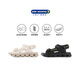 Dr. Jiang's Summer Boys' Simple Solid Color Children's Sandals Simple Sports Style Big Children's Sandals Black 33 Foot Length Approximately 20.9-21.4