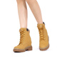 Iijin Bottes jaunes classiques officielles 9,5 cm Sole d'épaisseur de voyage extérieur rehaussé