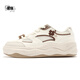 Jordan (Qiaodan) Jordan Chaussures basses basses pour femmes 2025 Summer Lightweight Remushing Cuir Surface Anti-Slip Us Usists Sports Chaussures QDL052253523 IVORY WHITE / BRORM 35