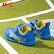 Huili Kinderfußballschuhe professionelle Männer und Mädchen Trainingschuhe tragen resistente nicht rutschfeste Teenager gebrochene Nägel Kinderschuhe 736t Blau und gelb 30