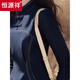 Hengyuanxiang Spring and Autumn New New Chinese Style National Style Unique Denim Stand Collar Button Waist Slim Shirt Women's Top Blue L 105-115Jin Jin is equal to 0.5 kg