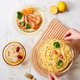 Glass bowl and plate, high borosilicate, high temperature resistance, microwave and refrigeration, fruit plate, soup bowl, vegetable plate, soup bowl, household rice bowl, Yizhuan noodles bowl 1050ML (1 pack)
