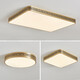 Leshi (NVC) 2025 new outdoor ceiling light insect-proof waterproof door light Chinese villa full copper entrance light garden terrace sun X3891/round 40CM/three colors adjustable