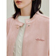 Inman (Inman) Retro -Waschung Luftschicht Wildleder Kurzjacke 2025 Herbst Frauen neue lockere Langschläfe Top Pink S
