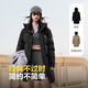 BOSIDENG 25 New Product 90 Down Down Jacket for Men and Women Couples Fashionable Casual Thickened Mid-Length Hooded Jacket B250245229DS Black | 8056