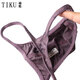 Tiku 2025 Neues Tiku-Männer sexy Tanga-Stretchmodal Druck atmungsaktivem dünnem Gürtel Traaceless unsichtbarer T-Trouser dunkelviolett 1 Streifen M 2,0-2,3 Fuß