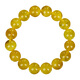 OUCERNY beeswax bracelet, one thing, one certificate, one picture, unique product, natural amber round beads full of density, no optimization, chicken fat yellow bracelet, natural and unique product, one thing, one certificate, 17.56g 12mm+