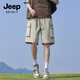 JEEP SPIRIT shorts men's summer new casual trend loose five-point cool work pants 717 black XL