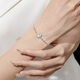 Meluxe platinum PT950 butterfly platinum bracelet for women, birthday gift for girlfriend, wife, about 3.37g, about 16+3cm long