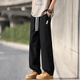 Seven Wolf summer ice silk pants for men's thin new style trendy loose straight pants for men's breathable casual quick-drying trousers for men K6636 Khaki 4XL about 170~190Jin [Jin equals 0.5 kg] can be worn
