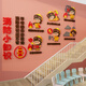 安全消防教育墙贴面幼儿园环创主题成品材料装饰文化布置教室走廊 15829儿童消防安全-大红中黄橙黄 小