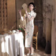 UKUHPK2025 spring and summer twill satin light girl's daily improvement version long Chinese style dress cheongsam 9227 M