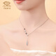 Chinese jewelry pt950 crushed ice platinum necklace plain chain versatile clavicle set chain birthday gift for girlfriend crushed ice fish scale set chain weighing about 7g
