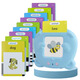 Children's Early Education Machine Card Machine Audio English Word Card Learning Machine Baby Enlightenment Education Children's Toys New Big Dinosaur Green English 224 Content