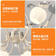 Living room chandeliers simple butter style 2025 designer new lamps and full-house package combination lamps CX-967-6 head + 85cm + 54w wall control + three-color light