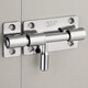 Honggong Latch No-Punch 304 Stainless Steel Anti-theft Door Bolt Door Buckle Bathroom Lock (With Screws + Nail-free Glue) 304 Stainless Steel Latch